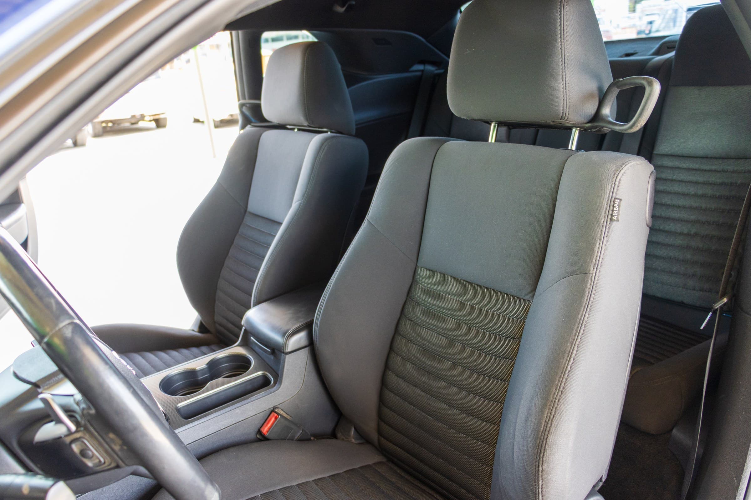 2012 Dodge Challenger R/T interior, front seats